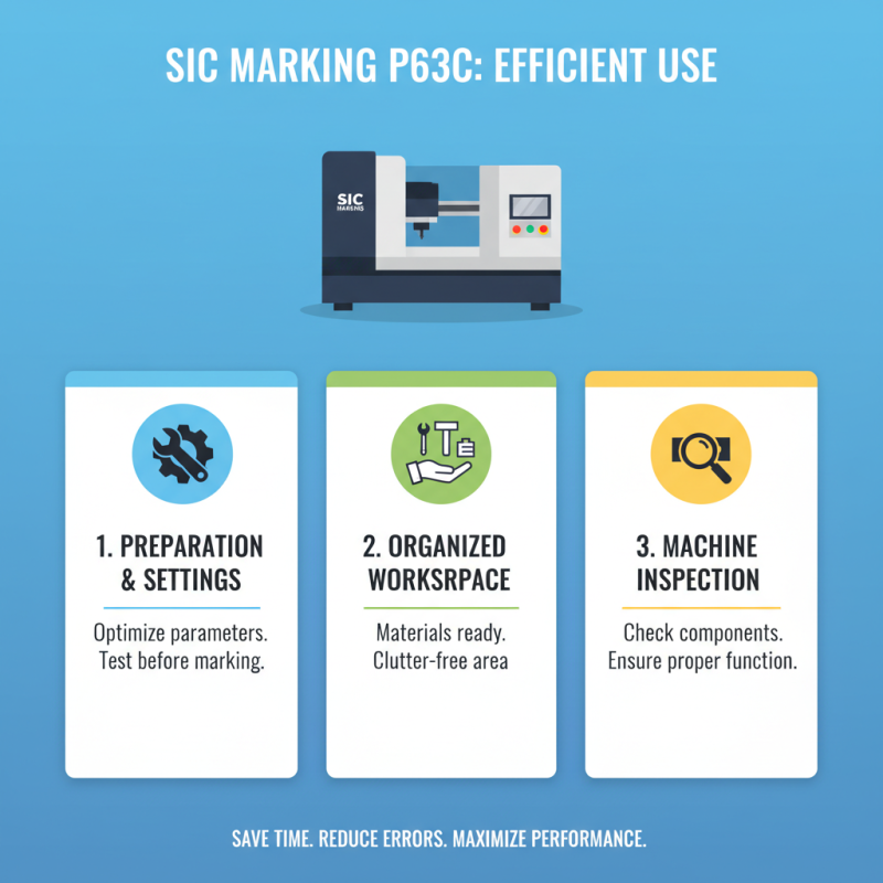 How to Use Sic Marking P63C Efficiently?