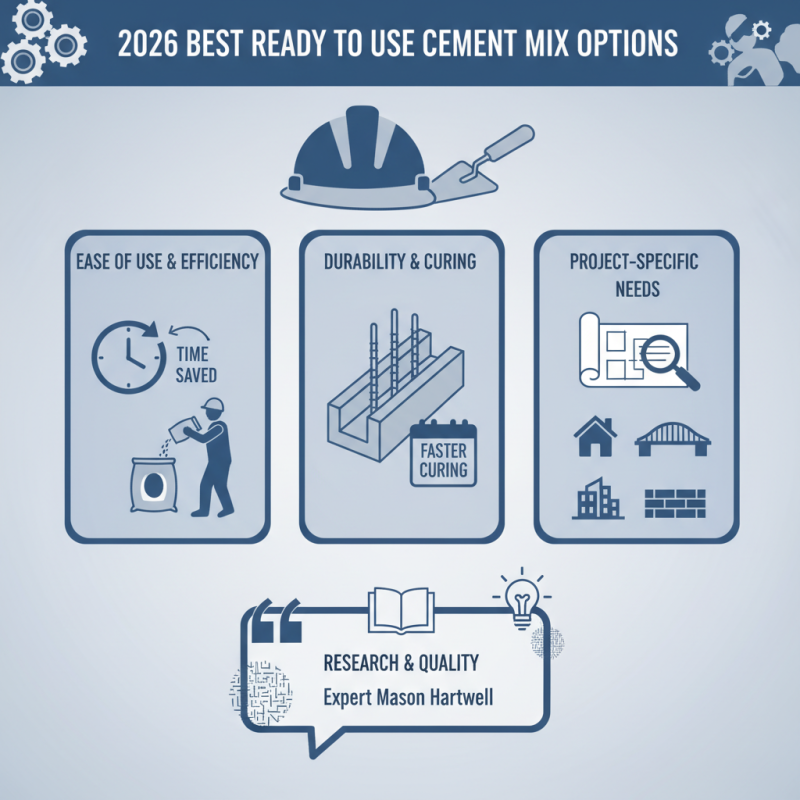2026 Best Ready to Use Cement Mix Options for Your Construction Needs?