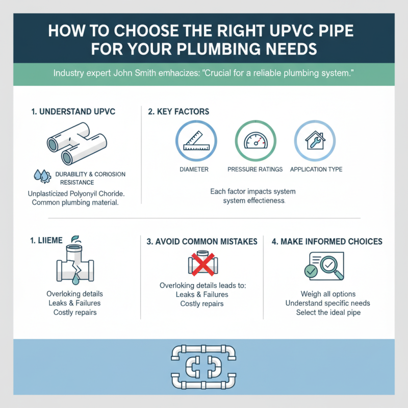 How to Choose the Right UPVC Pipe for Your Plumbing Needs?
