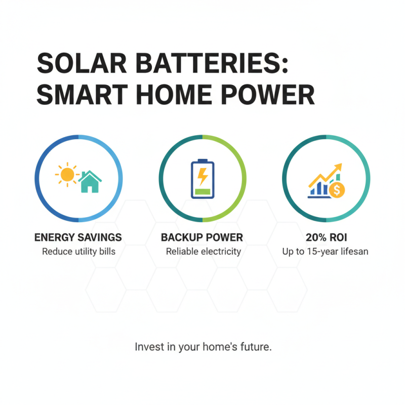 Top 10 Solar Batteries for Home Use in 2026?