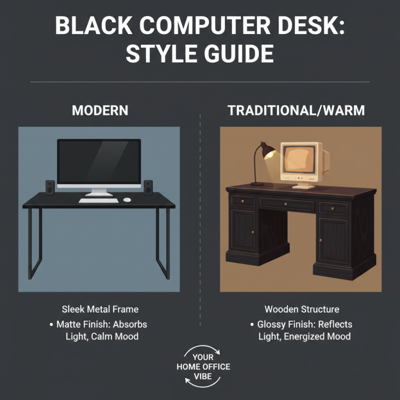 How to Choose the Best Black Computer Desk for Your Home Office?