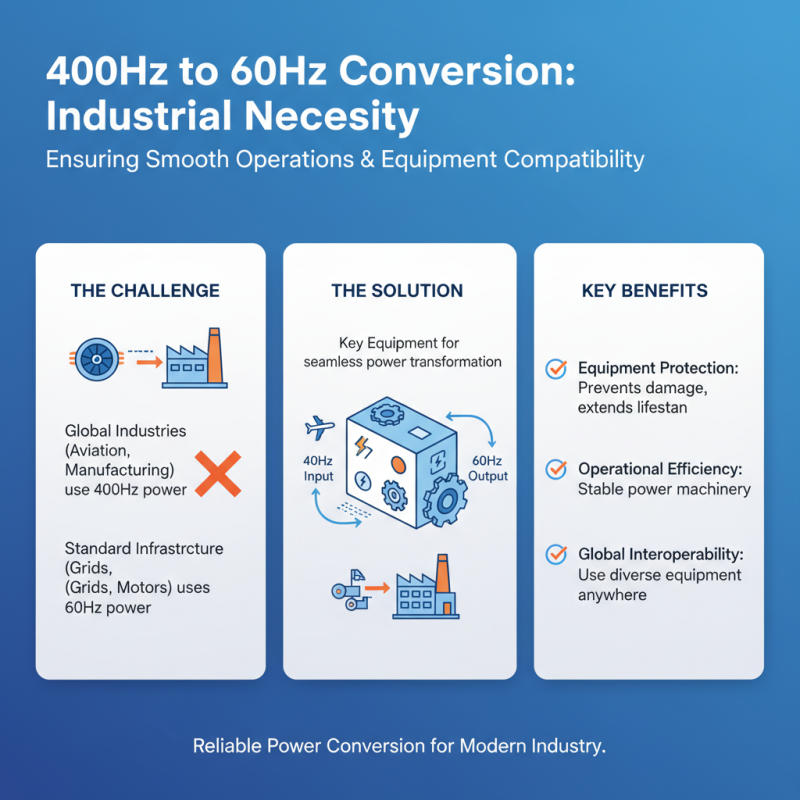 How to Convert 400hz to 60hz Efficiently?