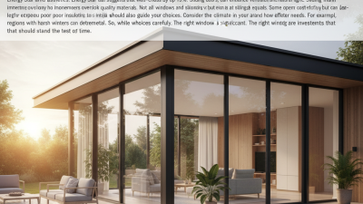 How to Choose Windows and Sliding Doors for Your Home Design?