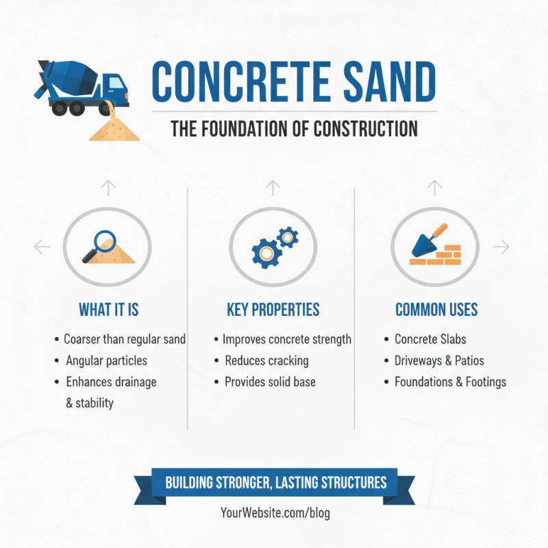 Why is Concrete Sand Essential for Construction Projects?