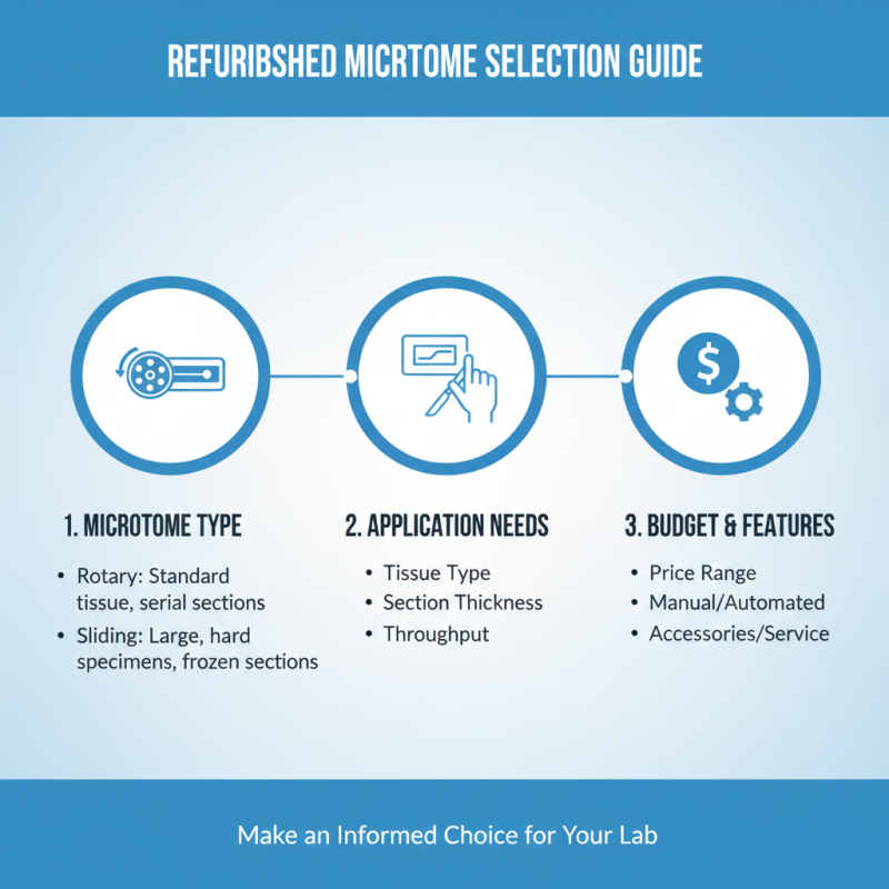 How to Choose a Refurbished Microtome for Your Lab Needs?
