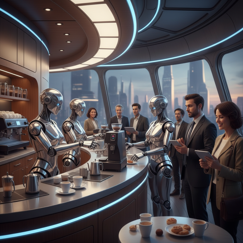 How to Experience the Future at a Robot Coffee Shop?