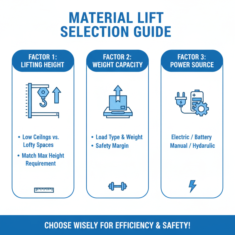How to Choose the Right Material Lift for Your Needs?