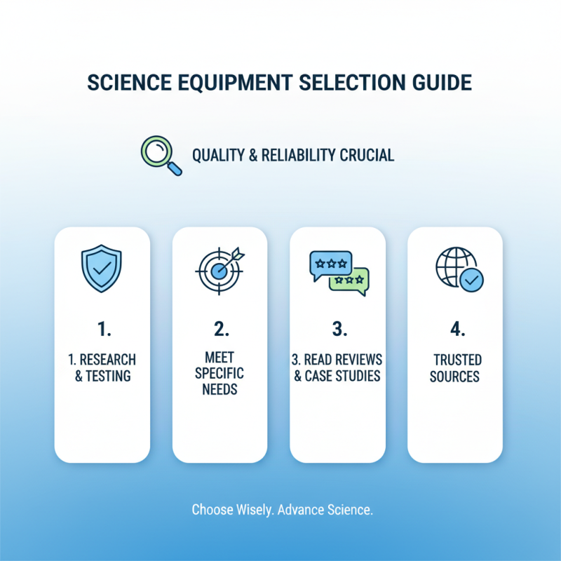 How to Choose the Right Science Equipment for Your Experiments?
