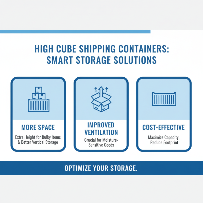 Why Choose High Cube Shipping Containers for Your Storage Needs?