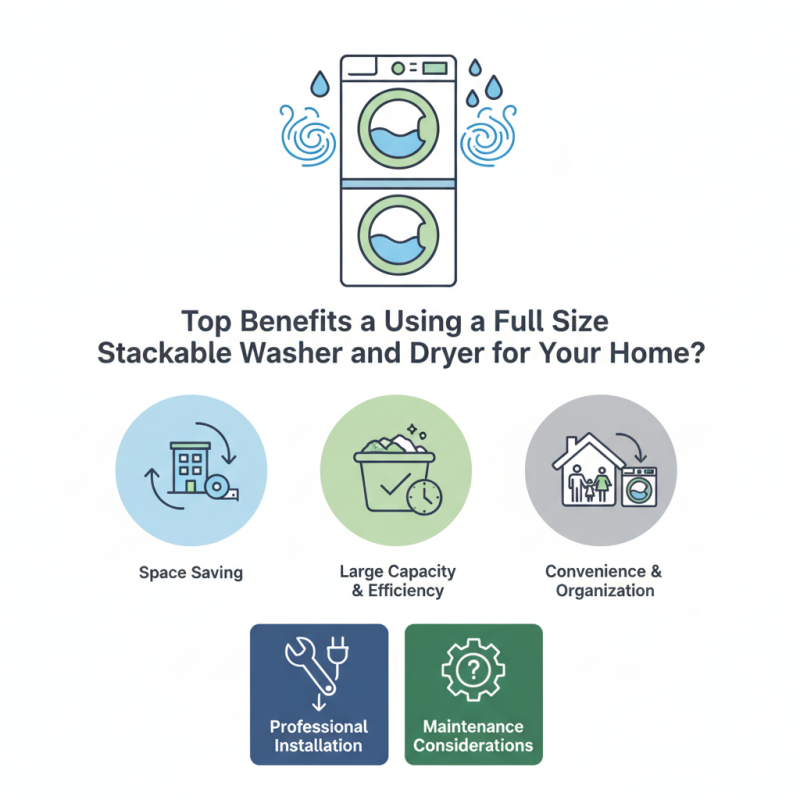 Top Benefits of Using a Full Size Stackable Washer and Dryer for Your Home?