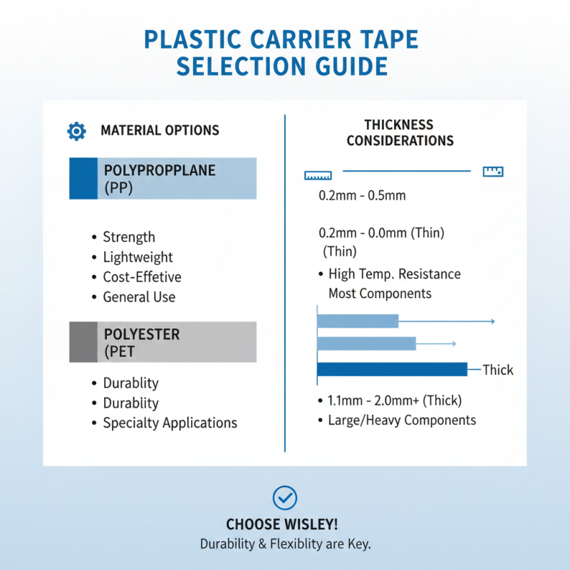 How to Choose the Right Plastic Carrier Tape for Your Needs?