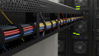 What is a black cable tray and how is it used?