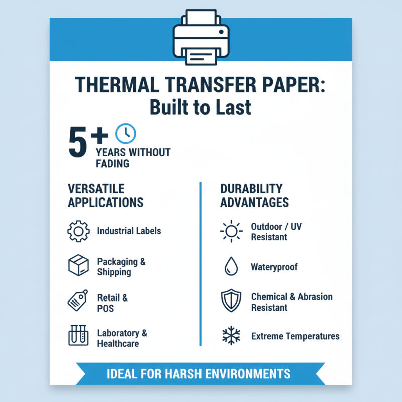 Why Use Thermal Transfer Paper for Your Printing Needs?