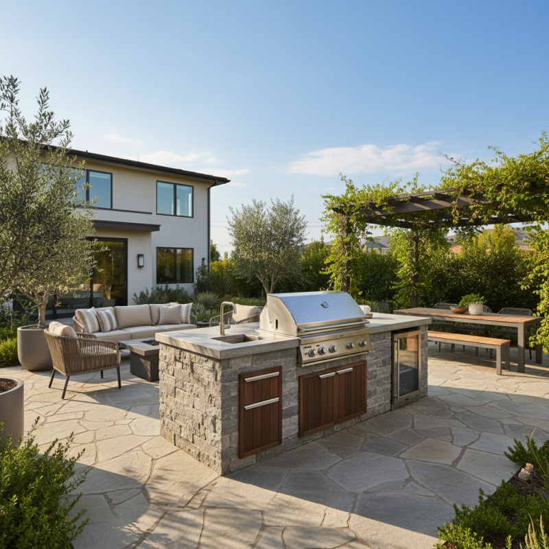 Top Built In Grill Designs for Outdoor Living Spaces?