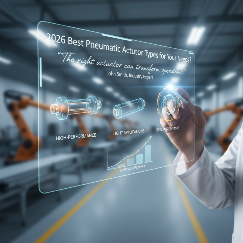 2026 Best Pneumatic Actuator Types for Your Needs?