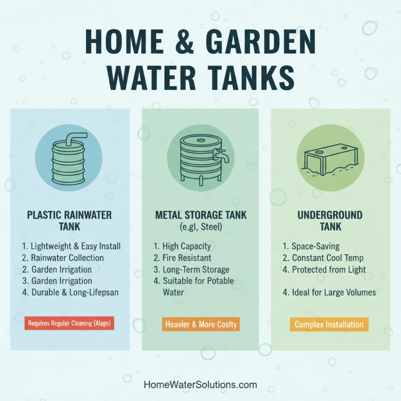 2026 Top Water Storage Tanks for Home and Garden Use?