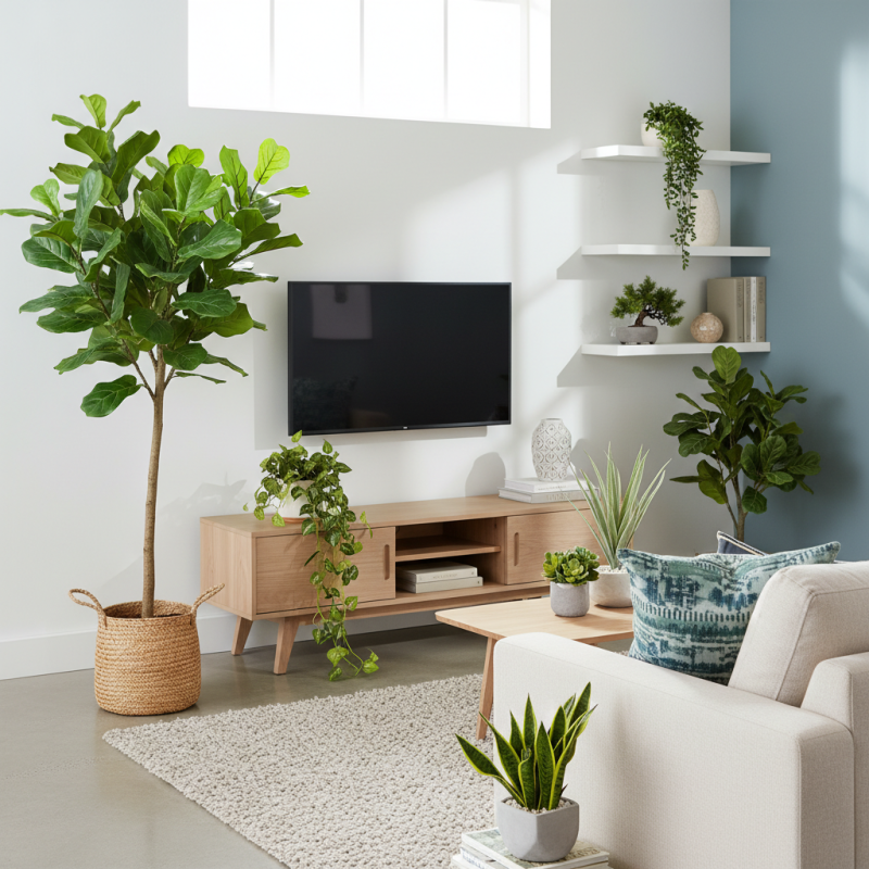 What is the Appeal of Artificial Plants in Home Decor?