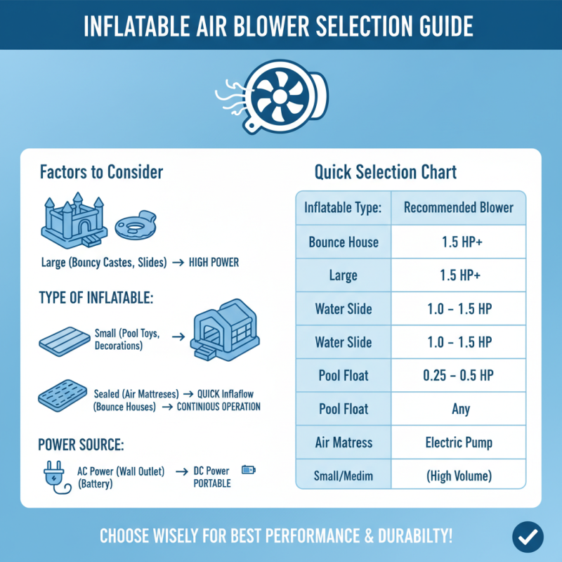 10 Essential Tips for Choosing the Right Inflatable Air Blower