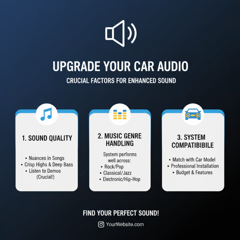 Why Choosing the Right Audio System is Essential for Your Car Audio Experience?
