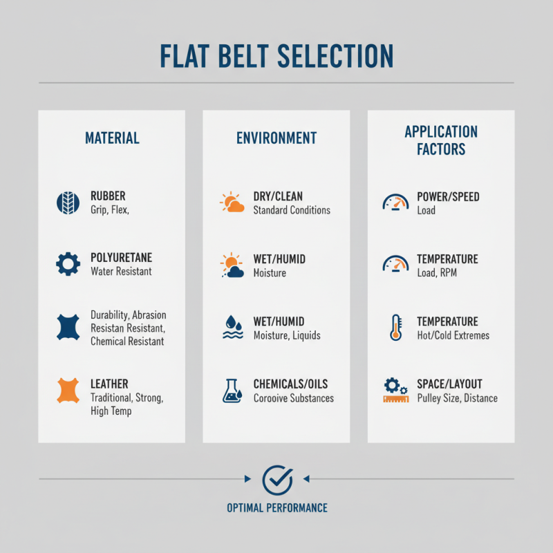 How to Choose the Right Flat Belt for Your Industrial Applications?