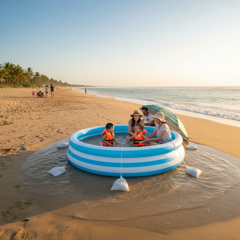 How to Use an Inflatable Pool at the Beach Safely?