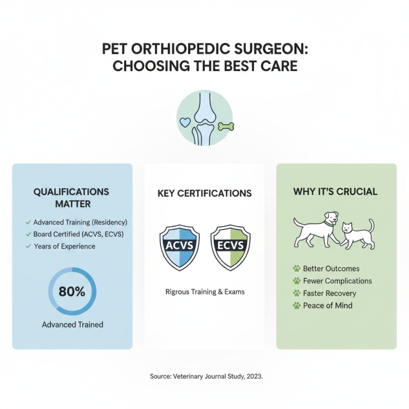 How to Choose the Right Vet Orthopedic Surgeon for Your Pet?