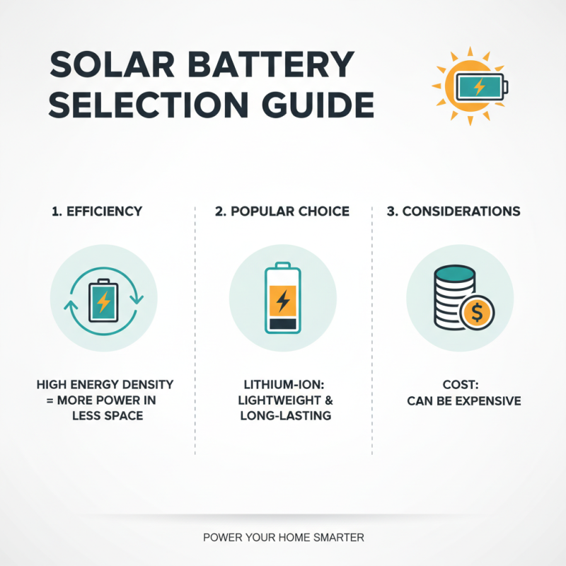 Top Solar Panel Battery Options for Efficient Energy Storage Solutions?
