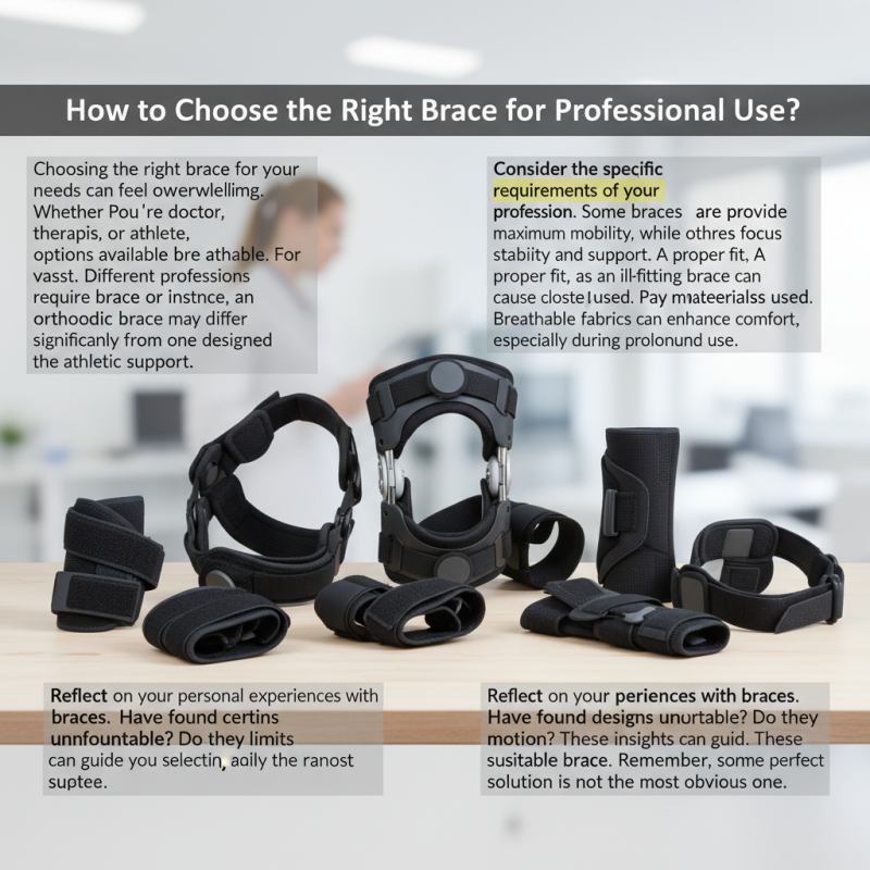 How to Choose the Right Brace for Professional Use?