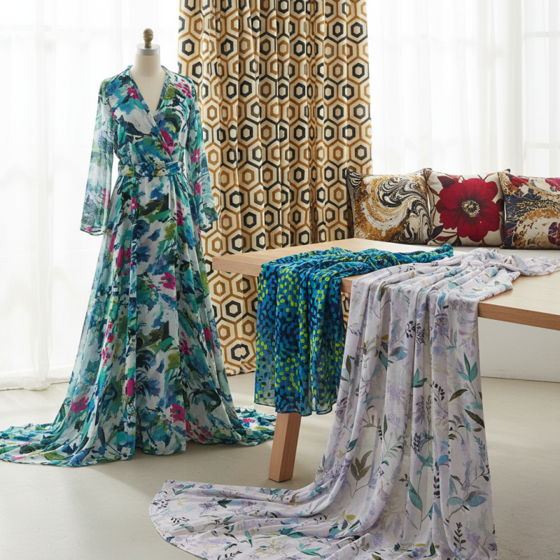 2026 Best Georgette Digital Print Fabric Trends for Fashion and Home Décor?