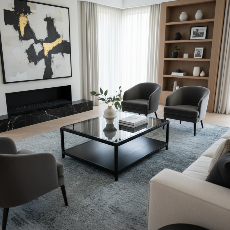 How to Choose the Perfect Black Cocktail Table for Your Living Space?