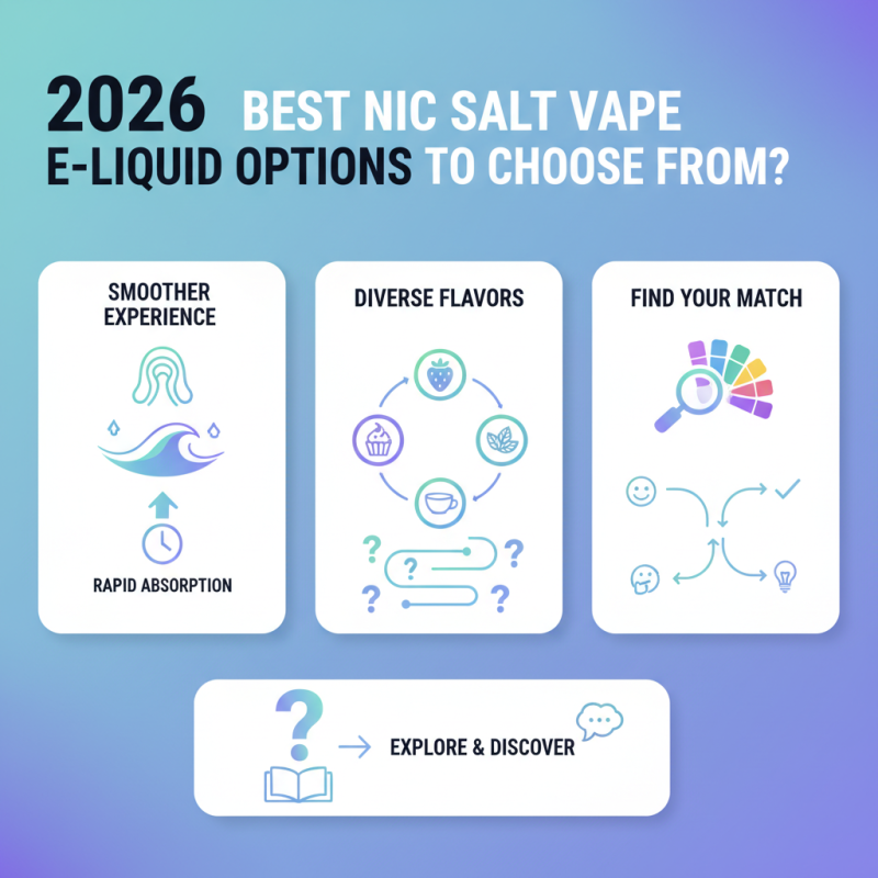 2026 Best Nic Salt Vape E-Liquid Options to Choose From?