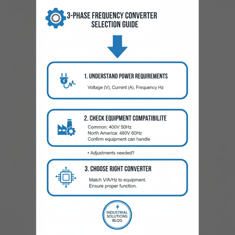 How to Choose a 3 Phase Frequency Converter for Your Needs?