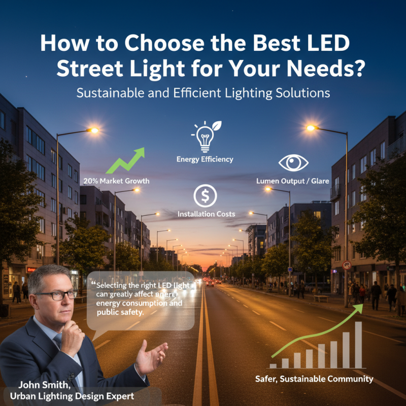 How to Choose the Best LED Street Light for Your Needs?
