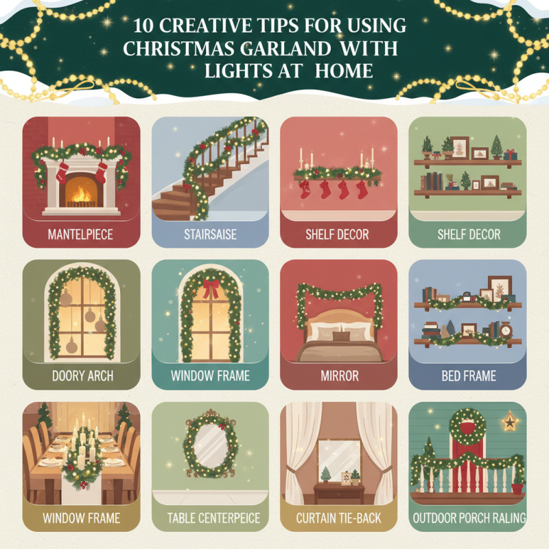 10 Creative Tips for Using Christmas Garland With Lights at Home