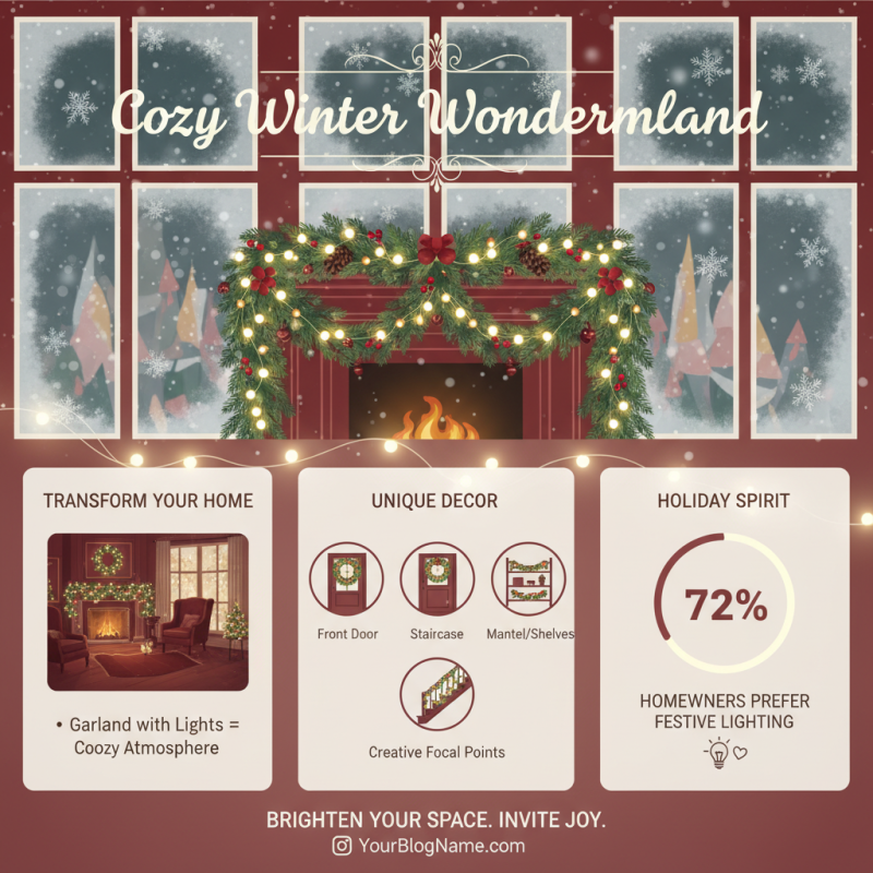 10 Creative Tips for Using Christmas Garland With Lights at Home