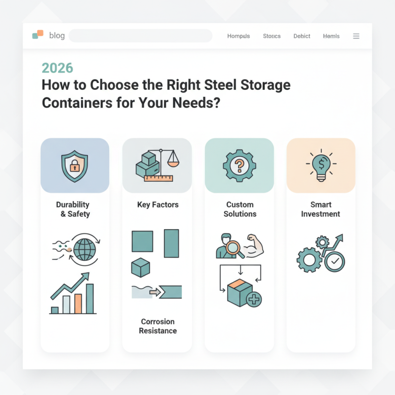 2026 How to Choose the Right Steel Storage Containers for Your Needs?