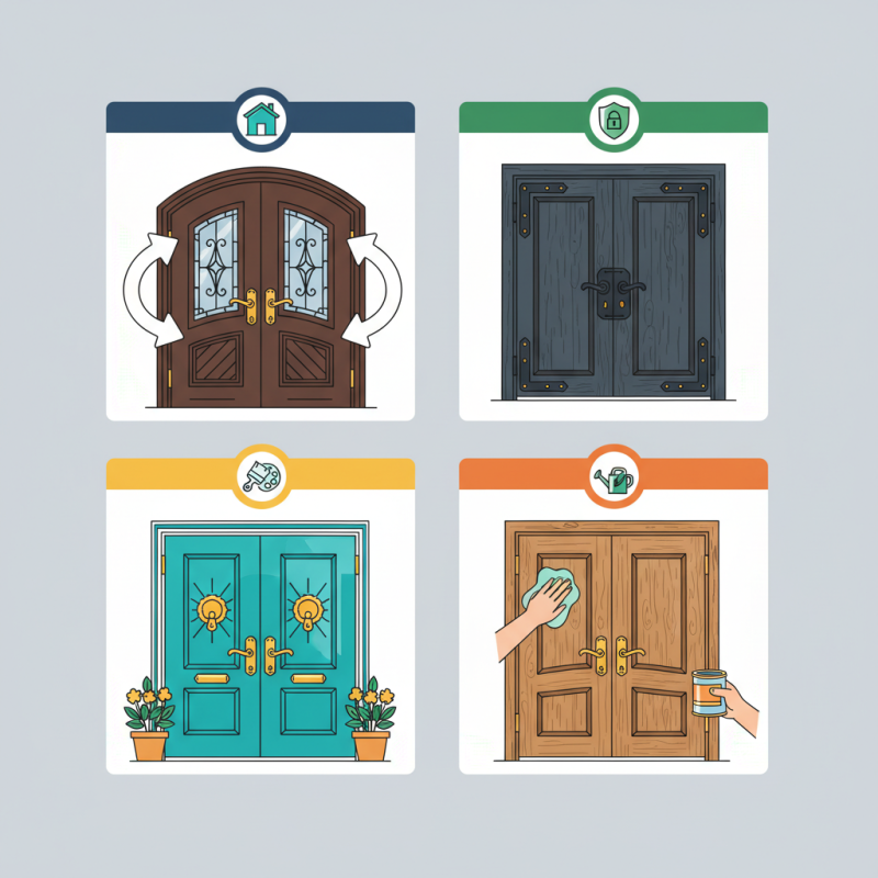 Double Front Doors Tips for Enhancing Curb Appeal and Security?