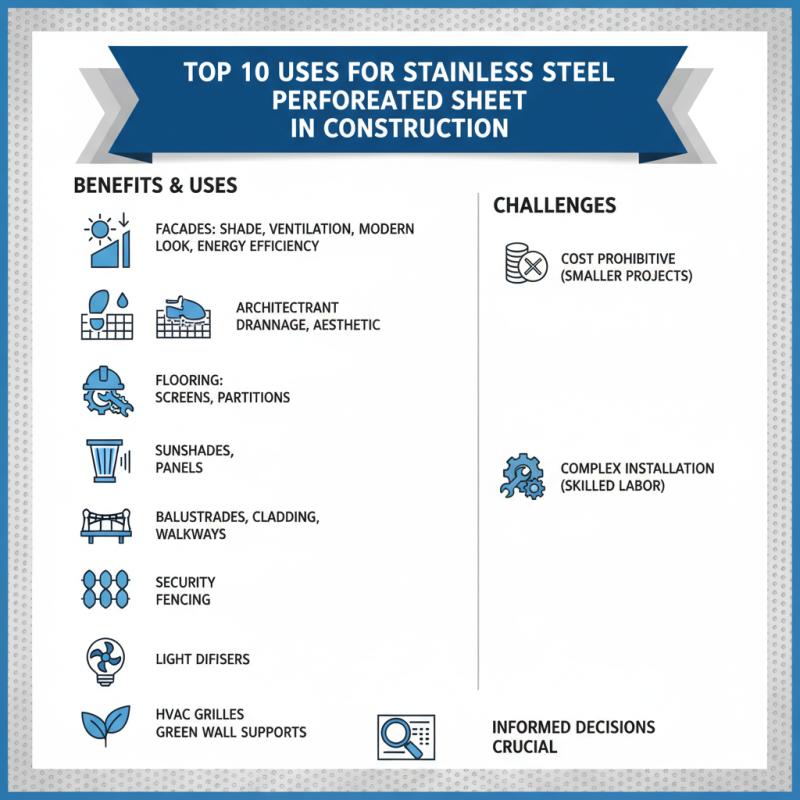 Top 10 Uses for Stainless Steel Perforated Sheet in Construction?