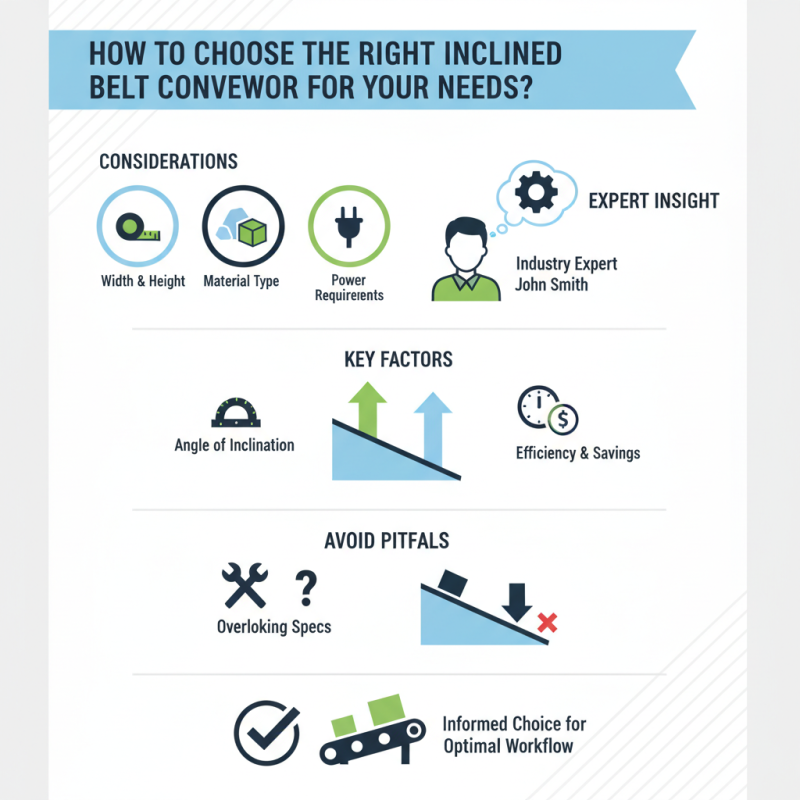 How to Choose the Right Inclined Belt Conveyor for Your Needs?