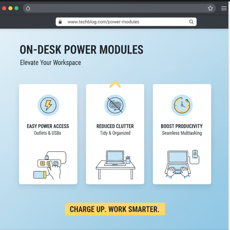 Why Choose On Desk Power Modules for Your Workspace Needs?