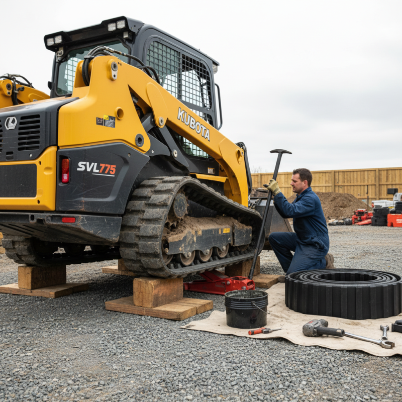 How to Replace Kubota SVL75 Tracks Efficiently?