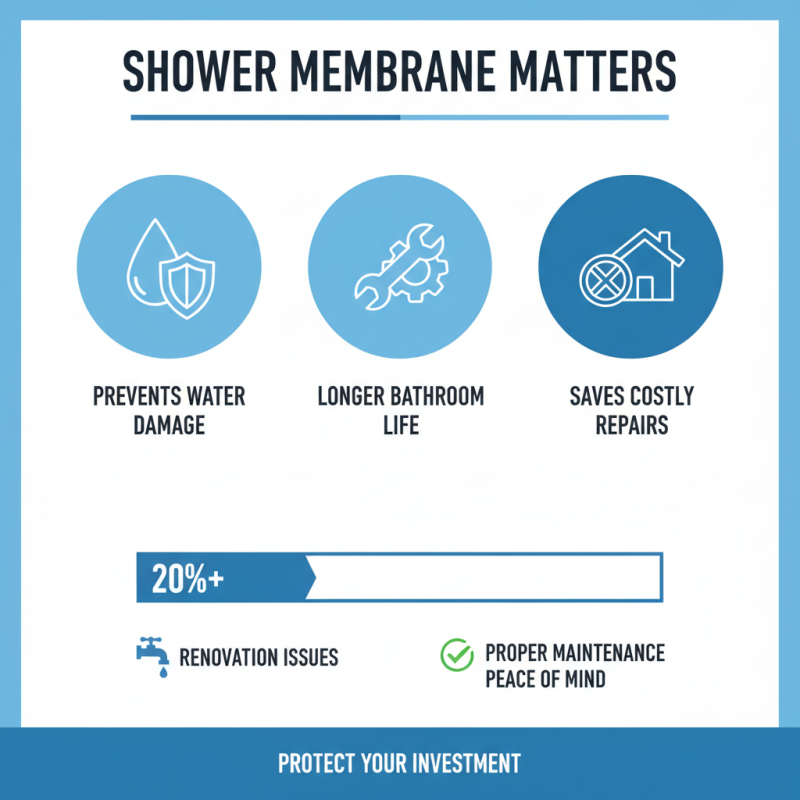 What is a shower membrane and how does it work?