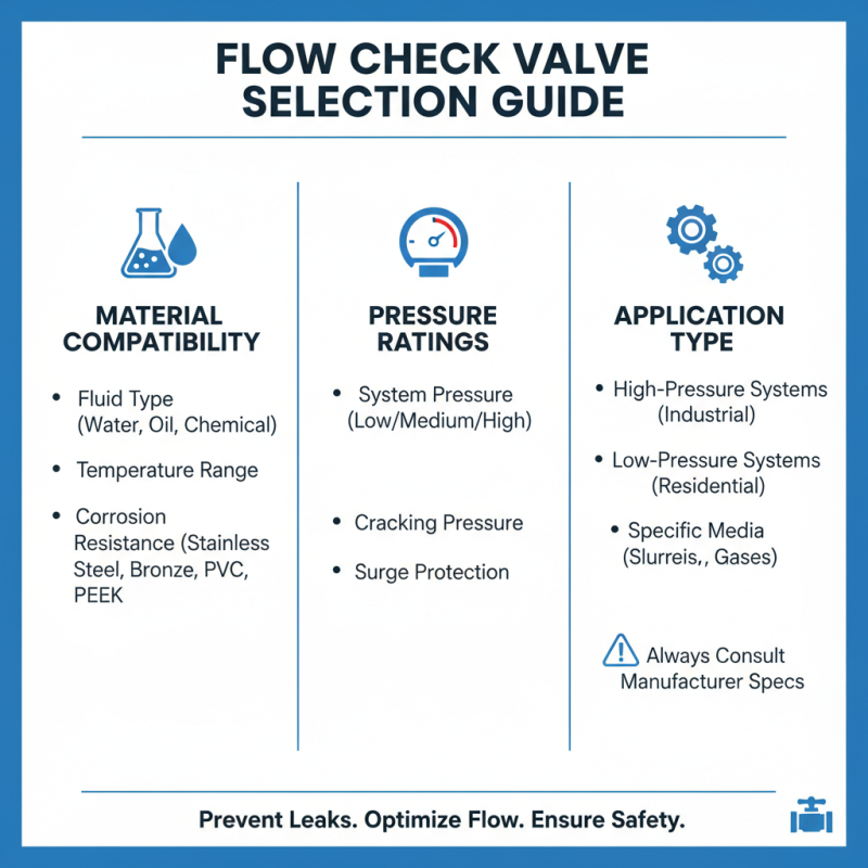 How to Choose the Right Flow Check Valve for Your Needs?