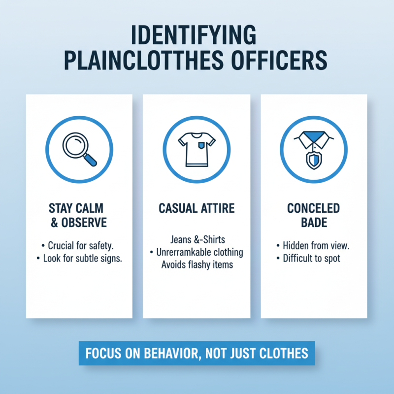 How to Recognize Plain Clothes Officers in Everyday Situations?