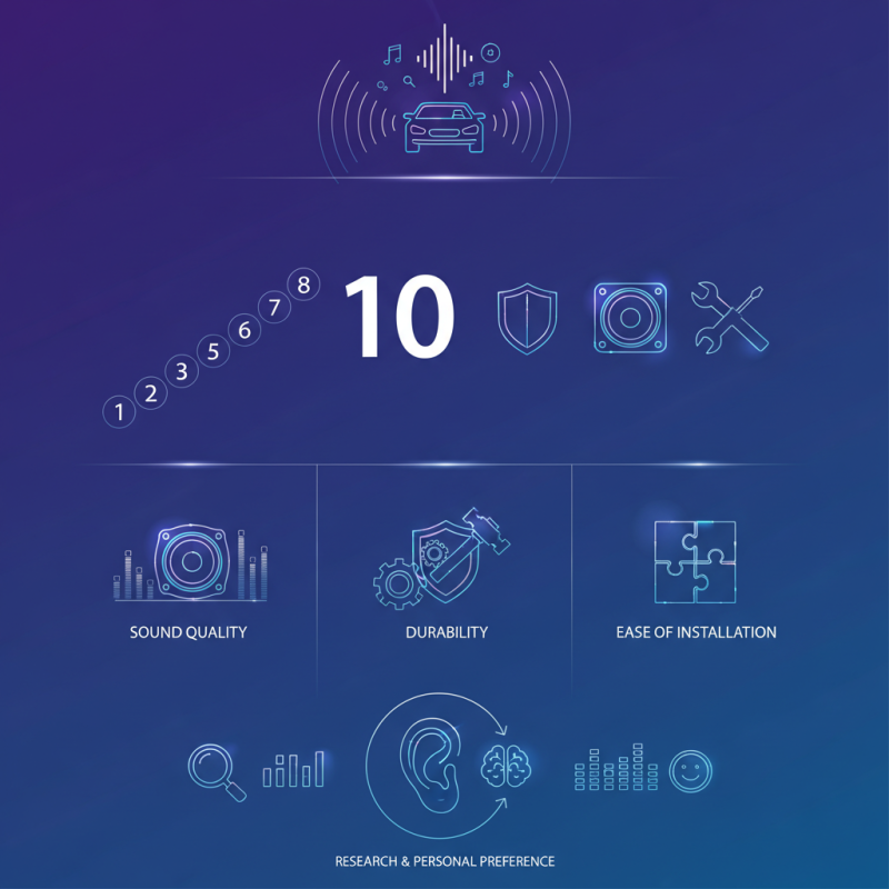 Top 10 Car Audio Speakers for Exceptional Sound Quality?