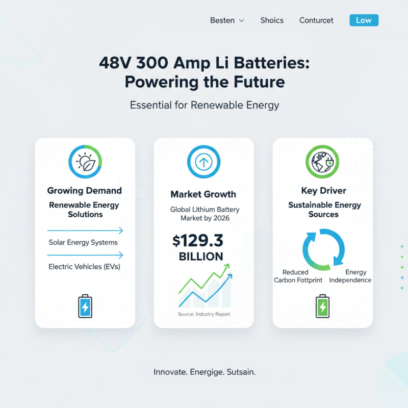 What is the Best 48 Vot 300 Amp Li Battery for 2026?