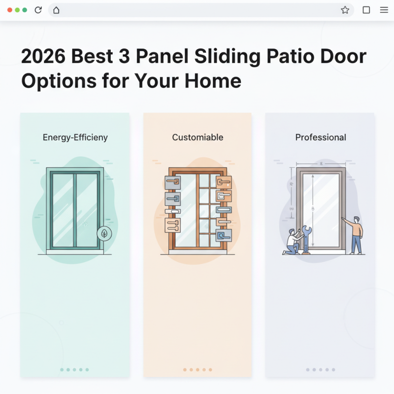 2026 Best 3 Panel Sliding Patio Door Options for Your Home?