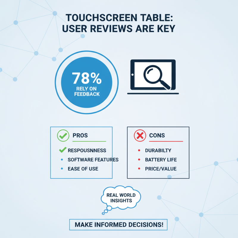 How to Choose the Best Table With Touch Screen for Your Needs?