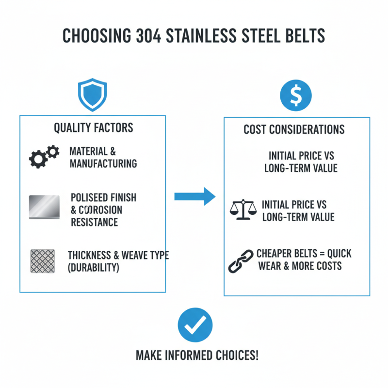 How to Choose the Best 304 Stainless Steel Belt for Your Needs?