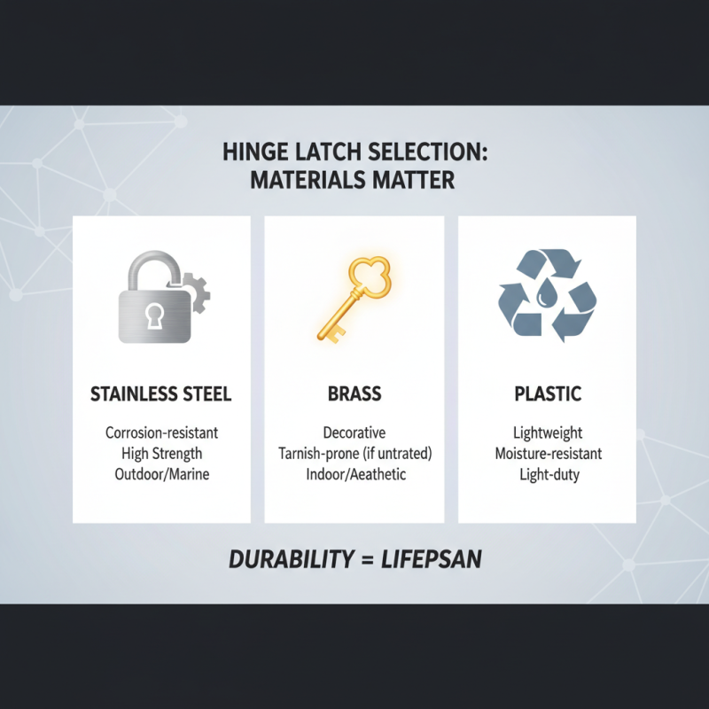 How to Choose the Best Hinge Latch for Your Project in 2026?